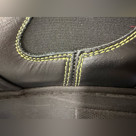 Ganni Yellow Stitch Cleated High Chelsea Boots Size 39 Tall Boots - Picture 13 of 16